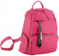 Desigual knalliger Damenrucksack pink Logo Chester