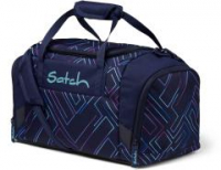 Satch Duffle Bag Purple Laser dunkelblau grafischer Print Reisetasche