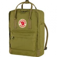 olivgrüner Schulrucksack Sitzkissen Fjällräven Kanken Foliage Green