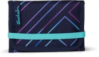 Satch Wallet Purple Laser dunkelblau grafischer Print Jugendgeldbeutel