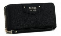 Guess Geldbörse Eco Brenton schwarz recycled Ziparound