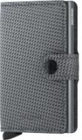 Secrid Miniwallet Carbon Cool Grey Riffeloptik Aluminium RFID