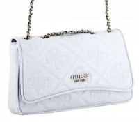 Überschlagtasche Guess Marieke White Logo Polsterung