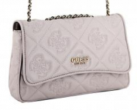 Kettenhenkeltasche Marieke Guess Light Beige Logo Alloverprägung