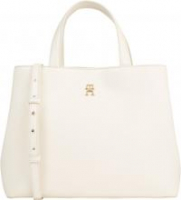 Kurzgrifftasche Damen Tommy Hilfiger Spring Chic Satchel beige Umhängeriemen