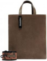 Ledertasche Velours dunkelbraun Liebeskind Paper Bag Tote M