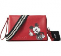 Überschlagtasche Desigual Mickey Dortmund Flap rot Comicprint 