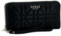 gesteppte Brieftasche schwarz Guess Assia Zipper