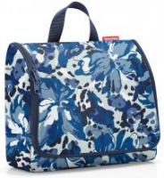 reisenthel Toilettetasche blau Blumenprint Toiletbag Flora Blue