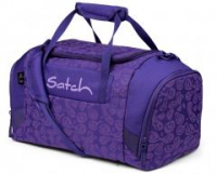 Satch Reisetasche Bright Faces lila Smiley-Print