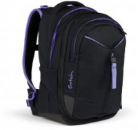 Jugendrucksack Satch Match Purple Phantom schwarz lila verstellbar