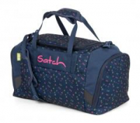 farbenfrohe Sporttasche Satch Duffle Bag Funky Friday blau Dreieckprint