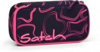 dunkelblau neonpink Pencil Box Pink Supreme neongrünes Wellenmuster Satch