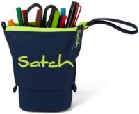 Satch Pencil Slider Toxic Yellow blau neongelb Stiftetasche