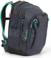 Satch Match Mint Phantom grau türkis Schulrucksack erweiterbar