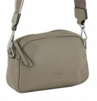 Schultertasche taupe Echtleder 365 d.a.y.s Alicante