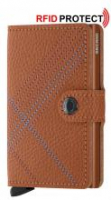 Scheinbörse Secrid Miniwallet Stitch Linea Caramello braun