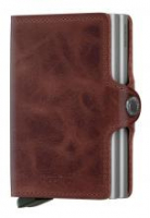 Kartenbörse Secrid Twinwallet Vintage Brown Aluminium RFID