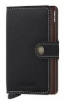 Secrid Miniwallet Saffiano Brown dunkelbraun RFID-Schutz Kartenetui