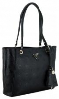 Damentasche elegant Guess Jena Black Markenprägung