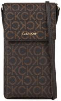 Handytasche braun Logoprint Calvin Klein CK Must Brown Mono