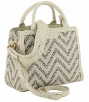 Valentino Blizzard Henkeltasche hellbeige mit Logodruck