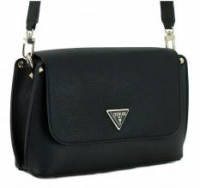 Überschlagtasche schwarz Ziernieten Guess Meridian Flap Crossbody