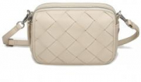 Flechttasche hellbeige Leder Les Visionnaires Emily Weave Off White