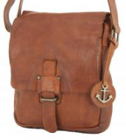 Harbour2nd Überschlagtasche Urd Leder Cognac braun