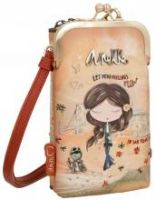 Anekke Peace and Love Camel 3in1 Crossbody Tasche abnehmbare Börse