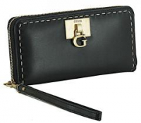 Damen Geldtasche Guess Stephi SLG Black Naht Logo