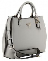 Henkeltasche Guess Gizele Eleganz Taupe Metallcharm