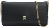 edle Umhängetasche Tommy Hilfiger klassisch schwarz Kettenriemen Refined