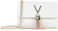 Pochette mit Kettenhenkel weiß Saffiano Valentino Divina SA Bianco