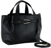 Malory Kurzgrifftasche Coccinelle schwarz Leder Italien feminin