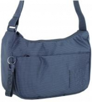 trendige Nylontasche dunkelblau glänzend Mandarina Duck Hobo Atlantic Sea 