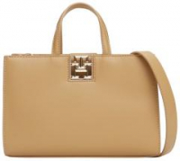 Handtasche Reset Tommy Hilfiger dunkelbeige Interlock