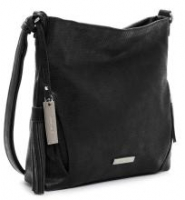 schwarz Crossovertasche Lochmuster black Suri Frey Bonny