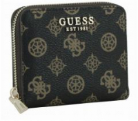 Kompaktbörse Guess Laurel Mocha Logo dunkelbraun