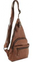 stylischer Cityrucksack Harbour 2nd Merlin Anchor Love Cognac Ankeranhänger