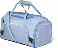 hellblaue Trainingstasche mit buntem Print Satch Duffle Bag Vivid Blue