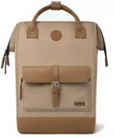 großer Jugendrucksack Cabaia Laptopfach Adventurer Large Kuala Lumpur braun beige