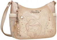 Beuteltasche bestickt beige Hollywood Studio Nude Anekke Glitzer